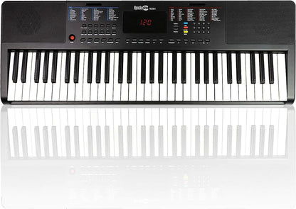 Piano RockJam avec clavier LED compact à 61 touches