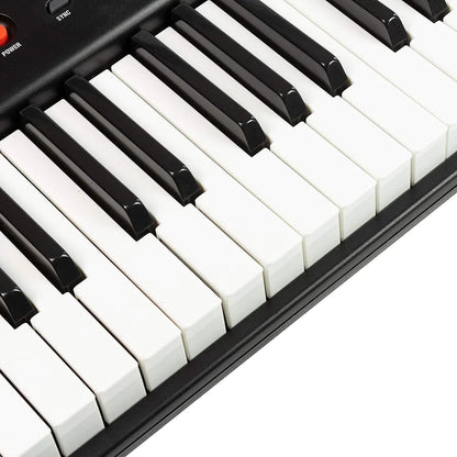 Piano RockJam avec clavier LED compact à 61 touches