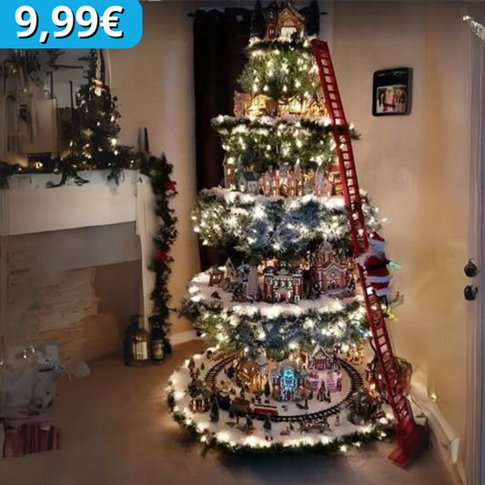 Arbre de Noël avec Village de Noël